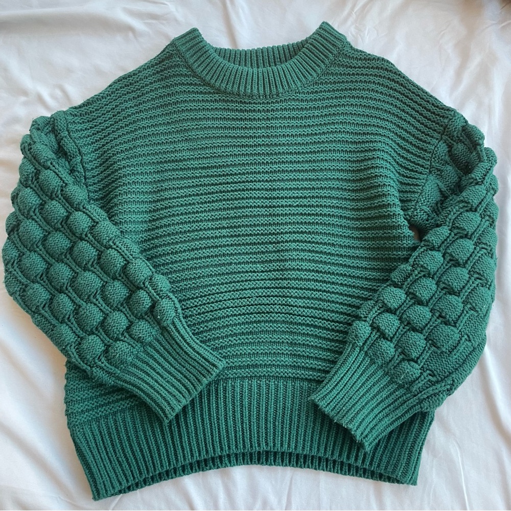 Emerald Green Knitted Sweater